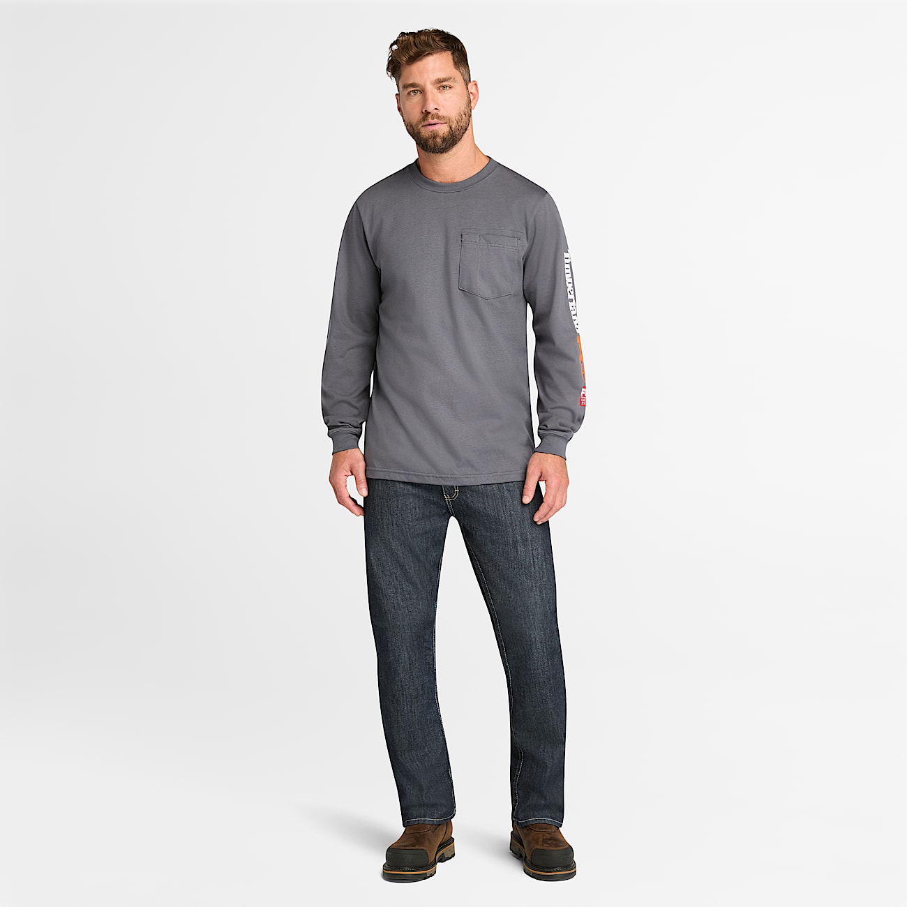 Men's Timberland PRO® Cotton Core Flame-Resistant Long-Sleeve T-Shirt - 2