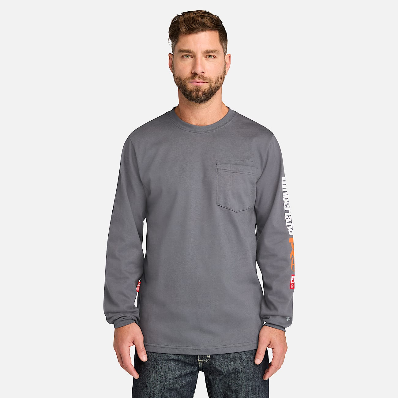 Men's Timberland PRO® Cotton Core Flame-Resistant Long-Sleeve T-Shirt - 1