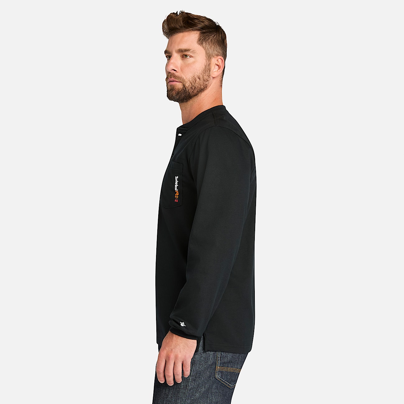 Men's Timberland PRO® Cotton Core Flame-Resistant Long-Sleeve Henley - 7