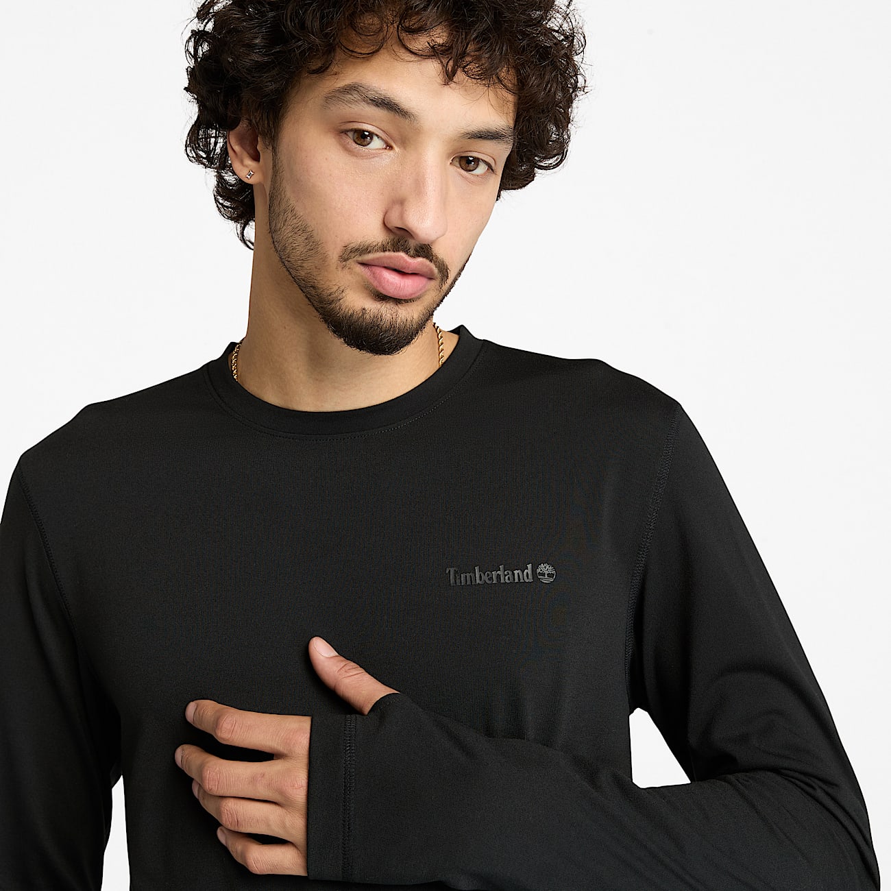 Tシャツ・カットソー +AMBLER+ Bear tennis match unisex hooded t-shirt black AHP11 Perrie Panther Tee | GUESS Factory