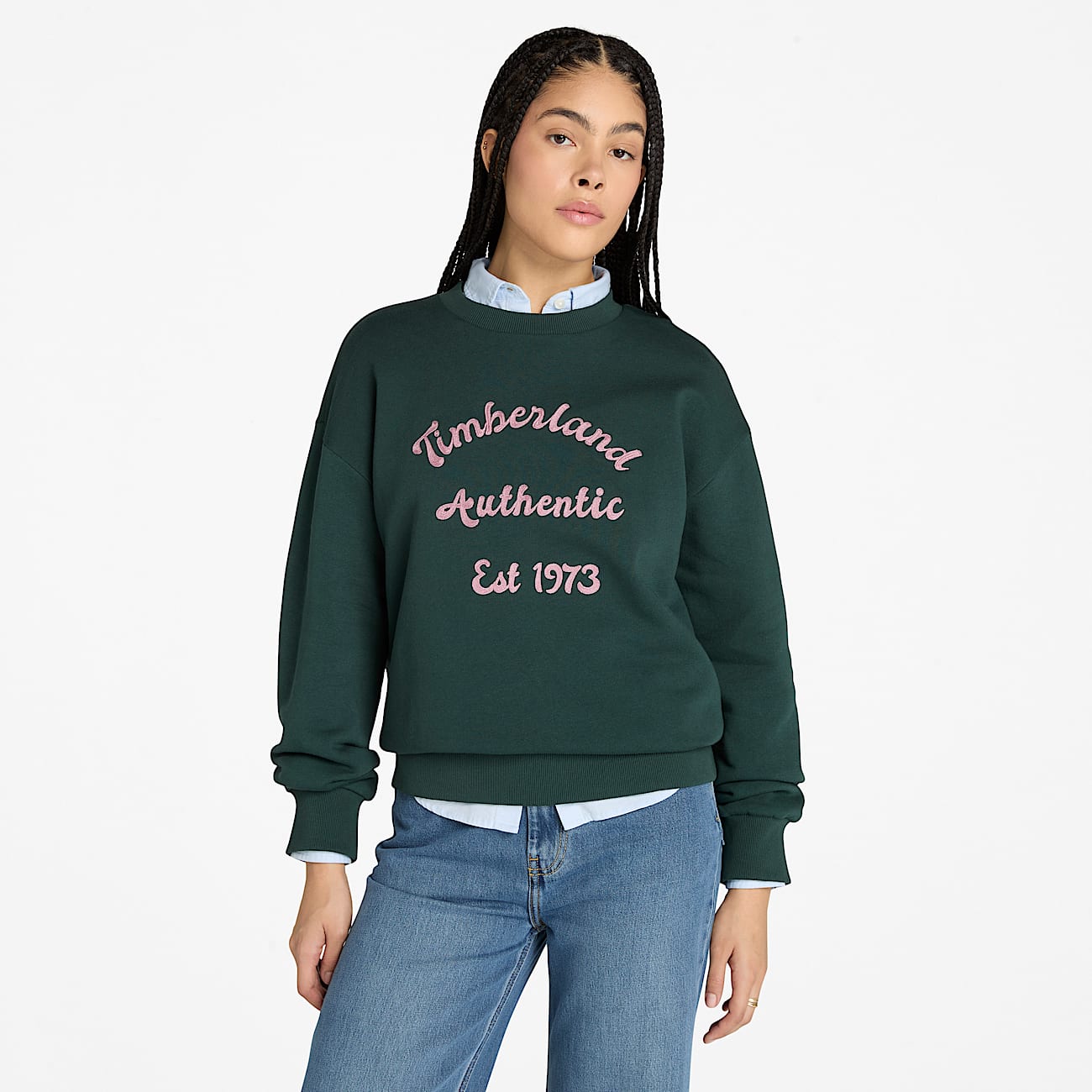 ティンバーランド Timberland Brushed Back Crew レディース パーカー スウェット Light Grey Melange Timberland BRUSHED BACK CREW - Sweatshirt - light grey