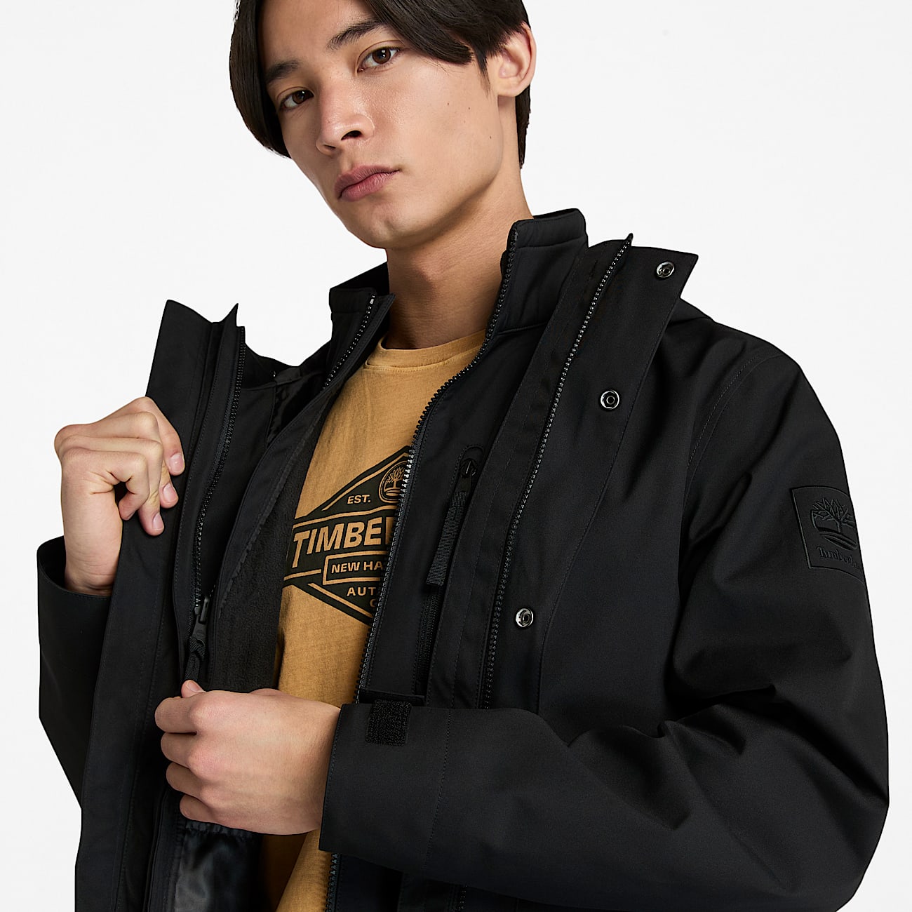 Men's Water-Resistant 3-in-1 Hooded Jacket - 3