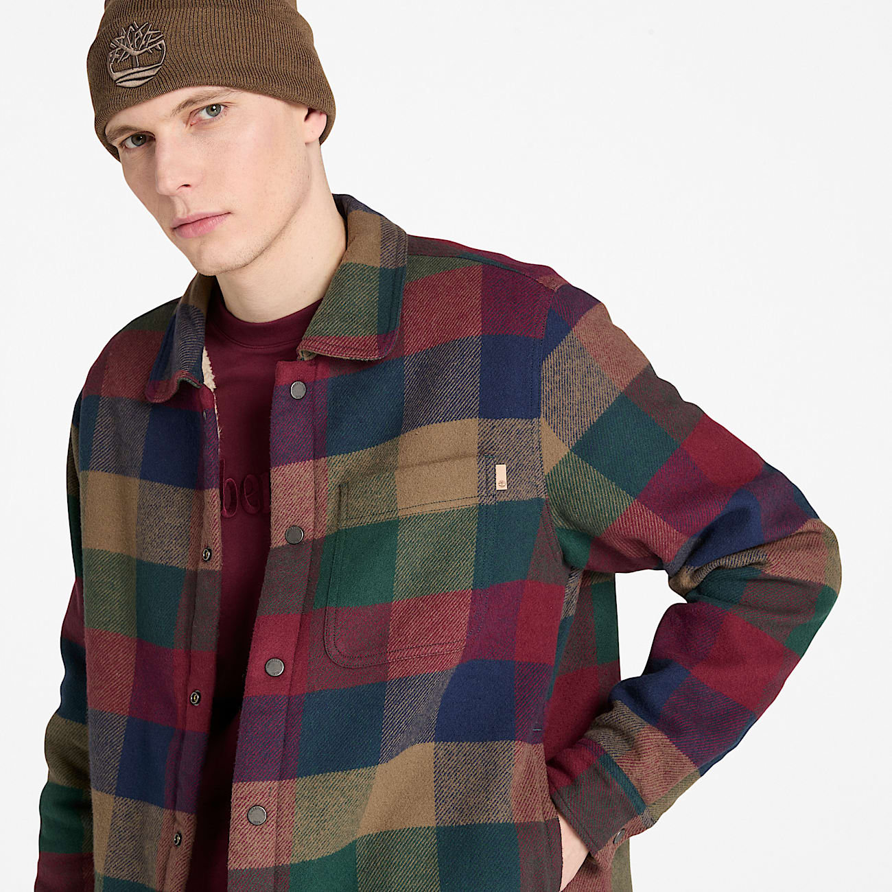 Men's High-Pile Lined Overshirt - 4