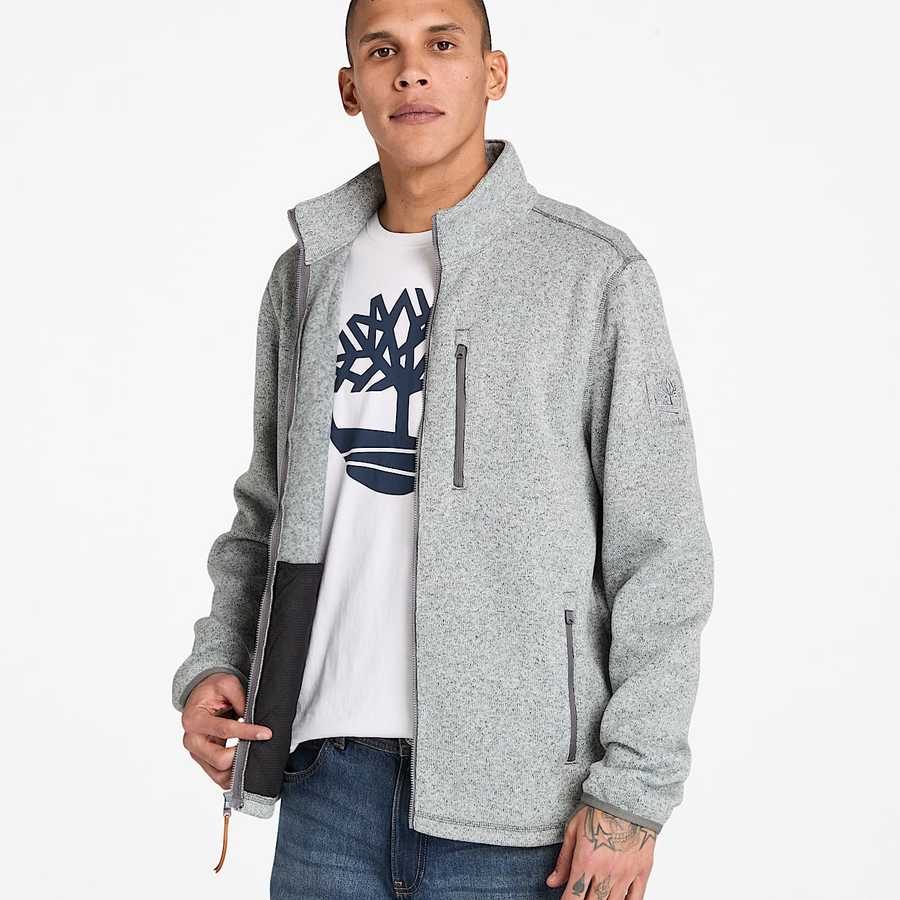 Melange Fleece Jacket - 4
