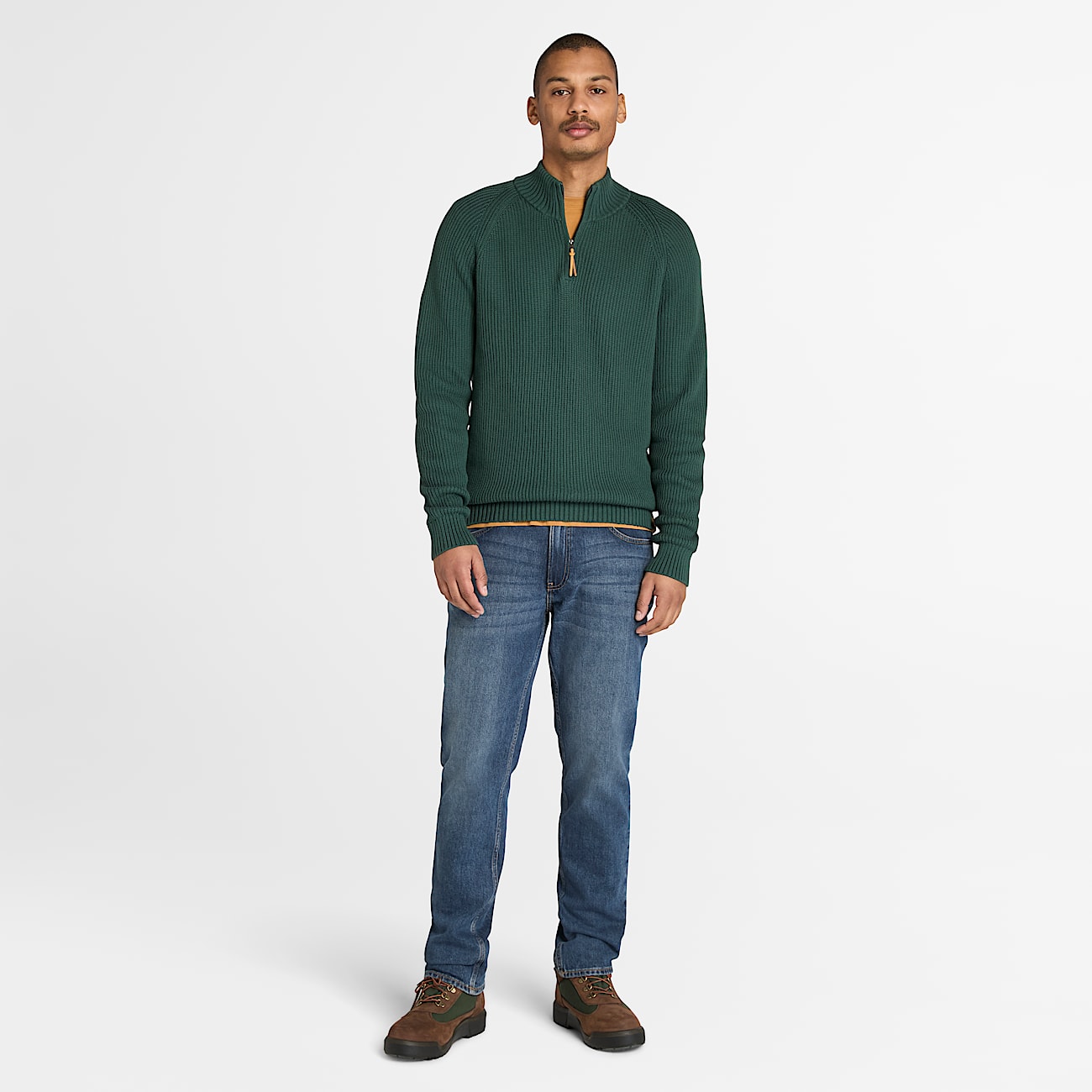Men's Williams River Textured Quarter-Zip Sweater - 2