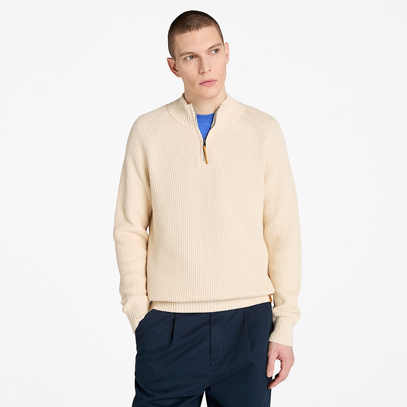 Men's Williams River Textured Quarter-Zip Sweater - 1