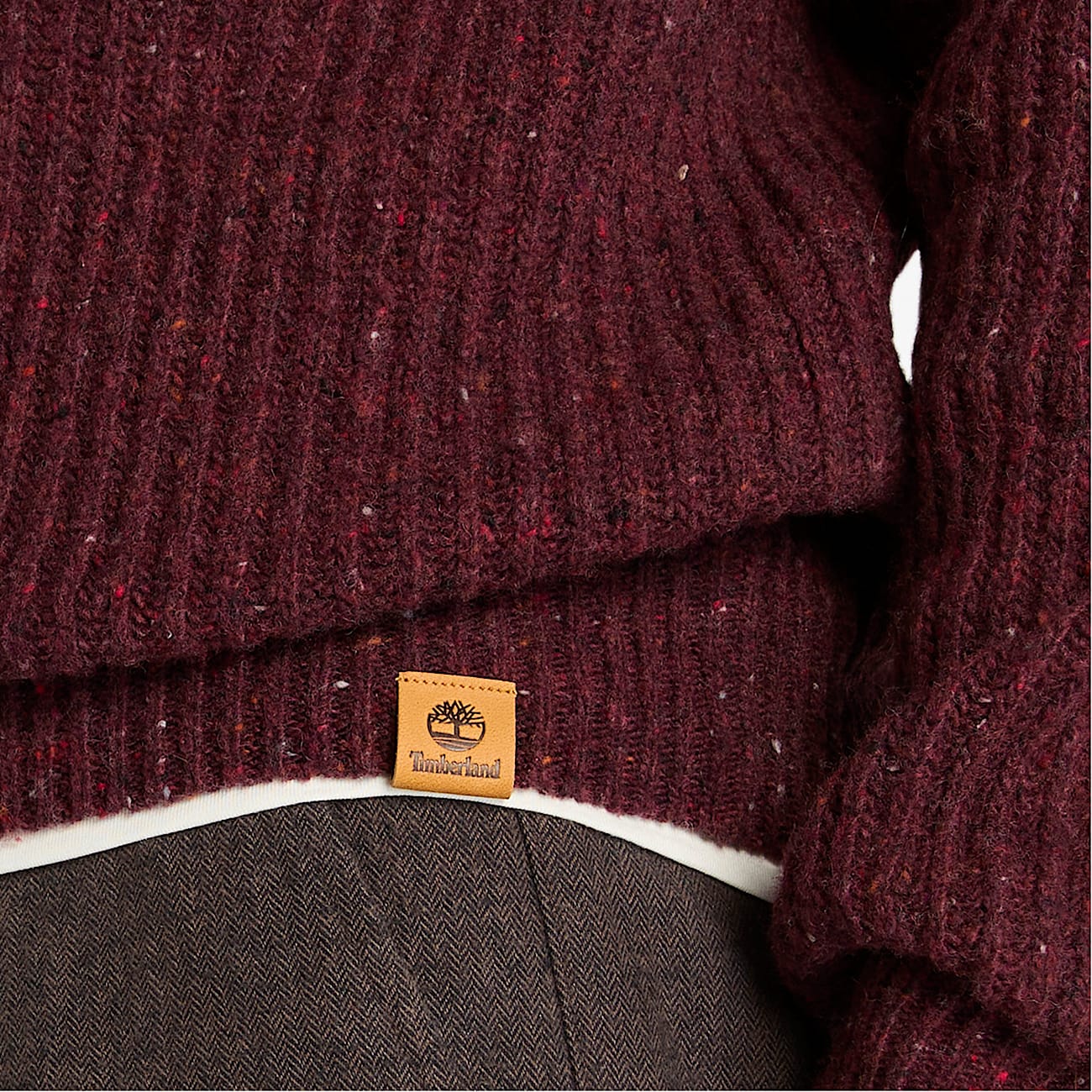 Men's Chunky Yarn Crewneck Sweater - 3
