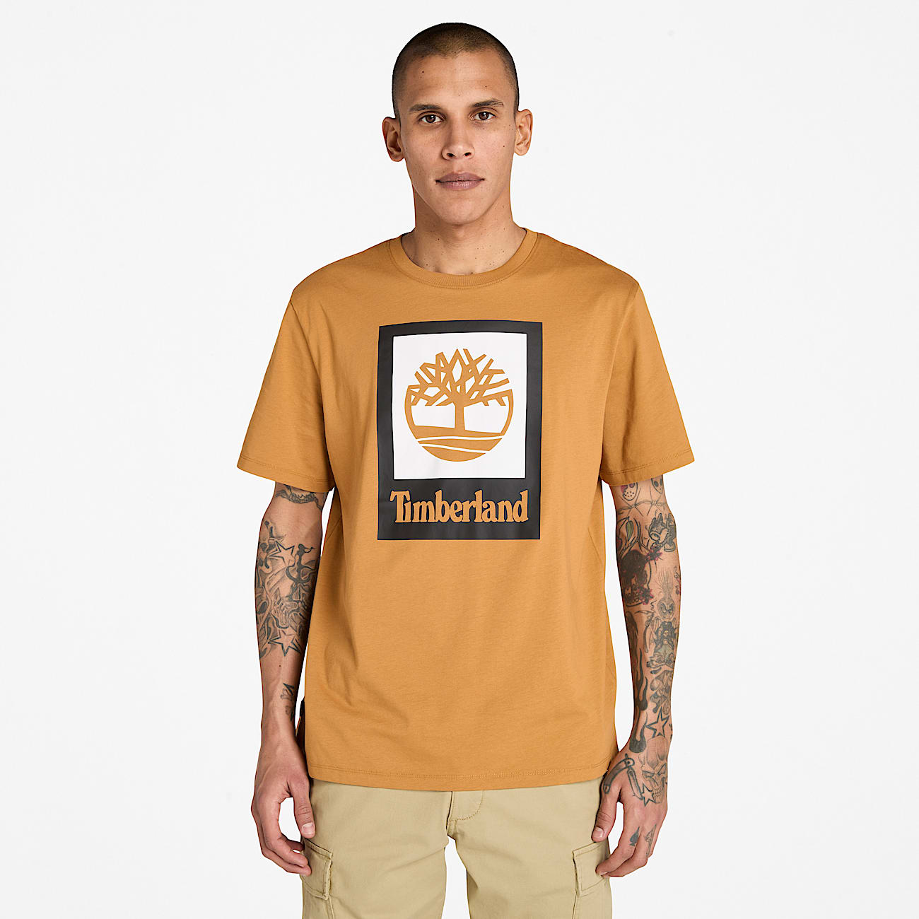 T-Shirt de manga corta Square Stack Logo - 1