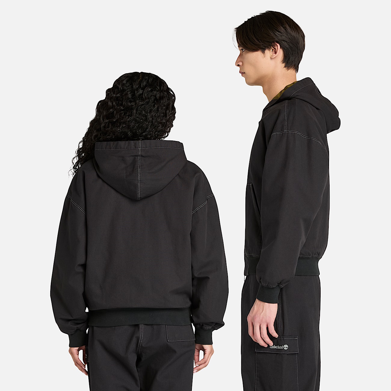Washed Duck Canvas Hooded Bomber - 2
