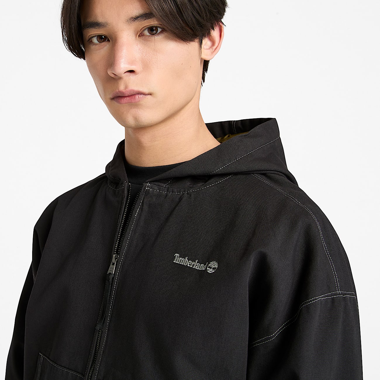 Washed Duck Canvas Hooded Bomber - 4