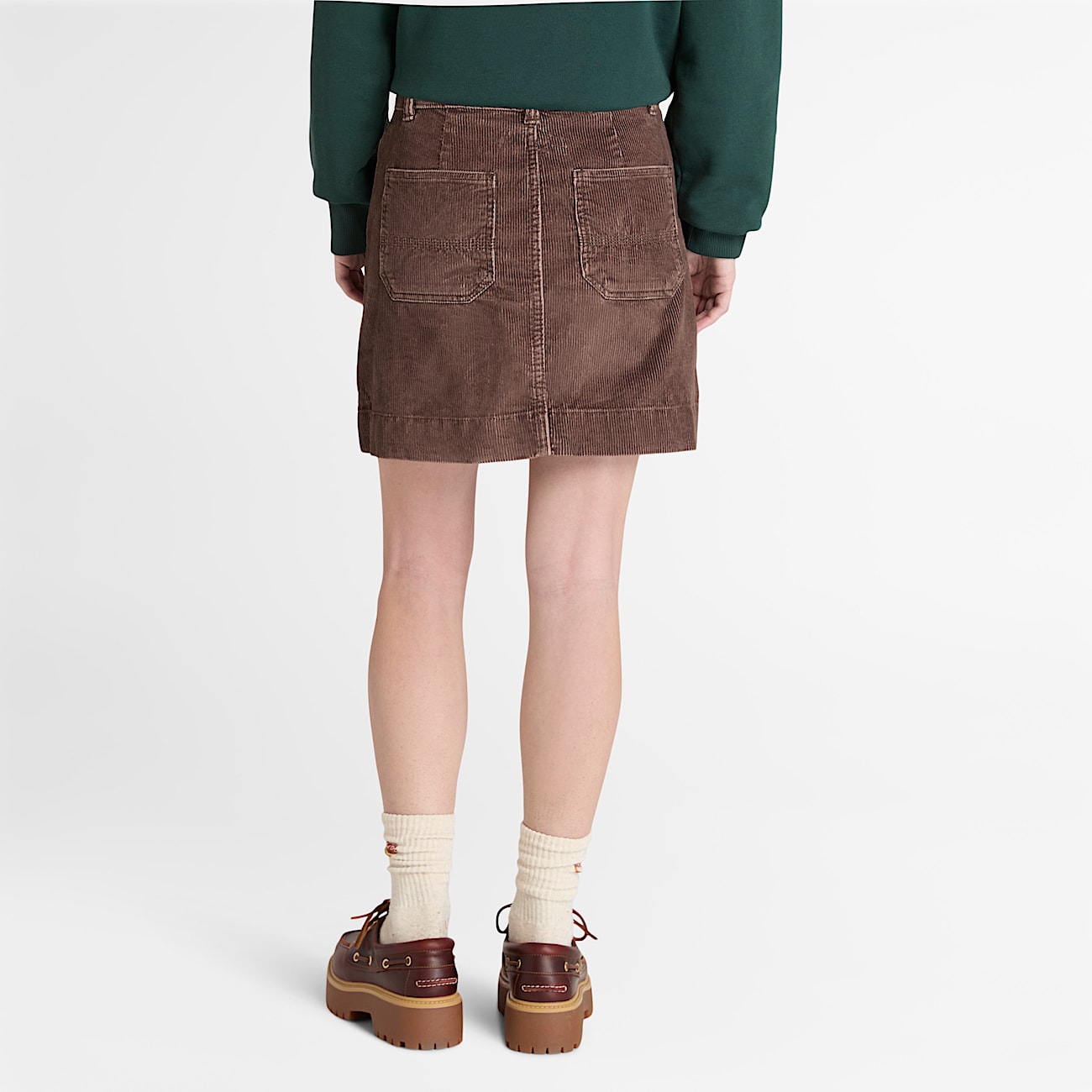 Women's Washed Corduroy Skirt - 4