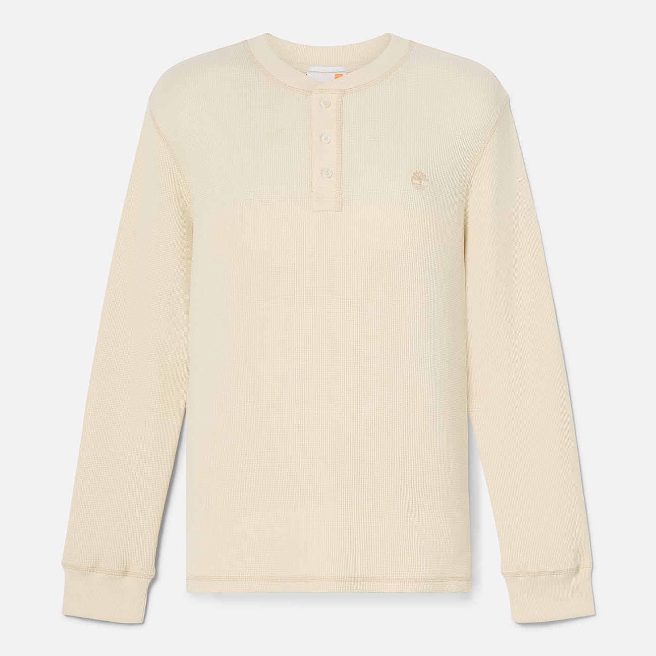 Men's Wharf River Waffle Henley Long-Sleeve Polo Shirt - 4