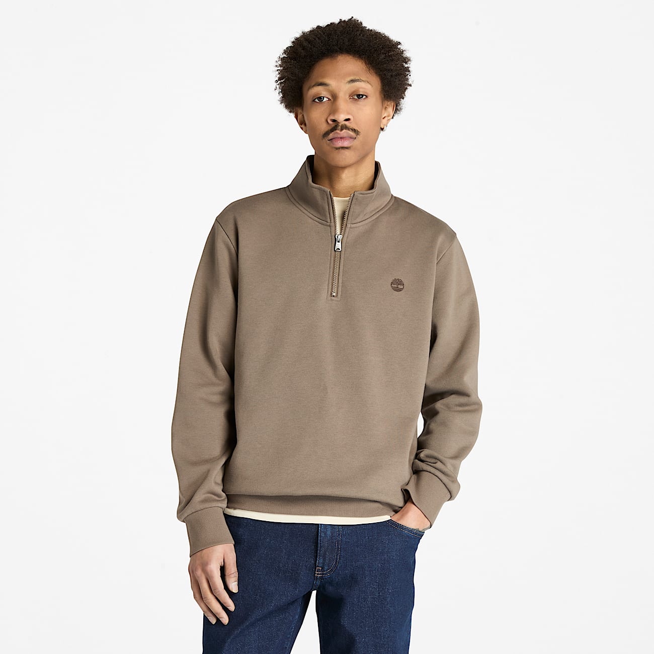Men's Oyster River Brushed Back Quarter-Zip Sweatshirt - 1