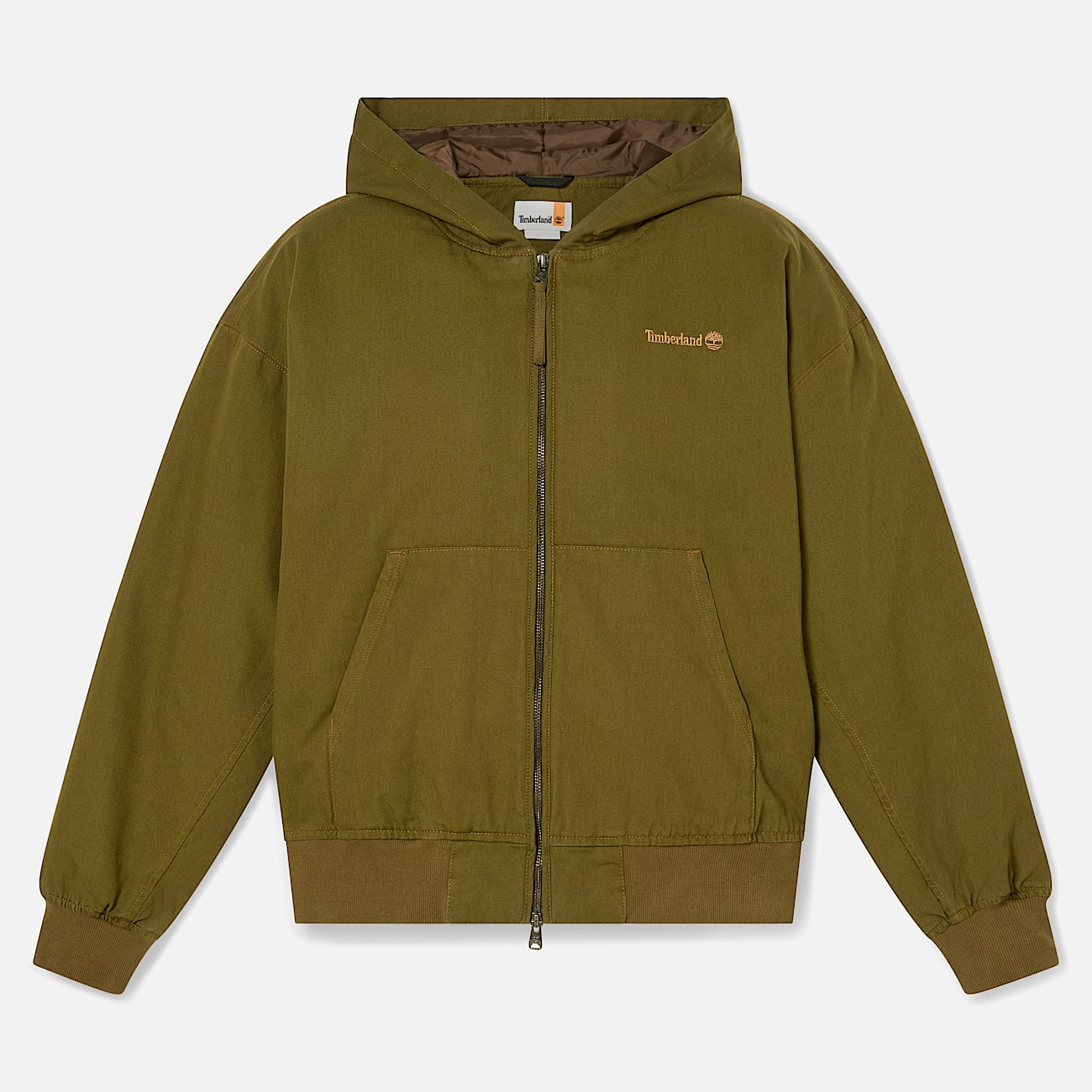 Washed Duck Canvas Hooded Bomber - 1