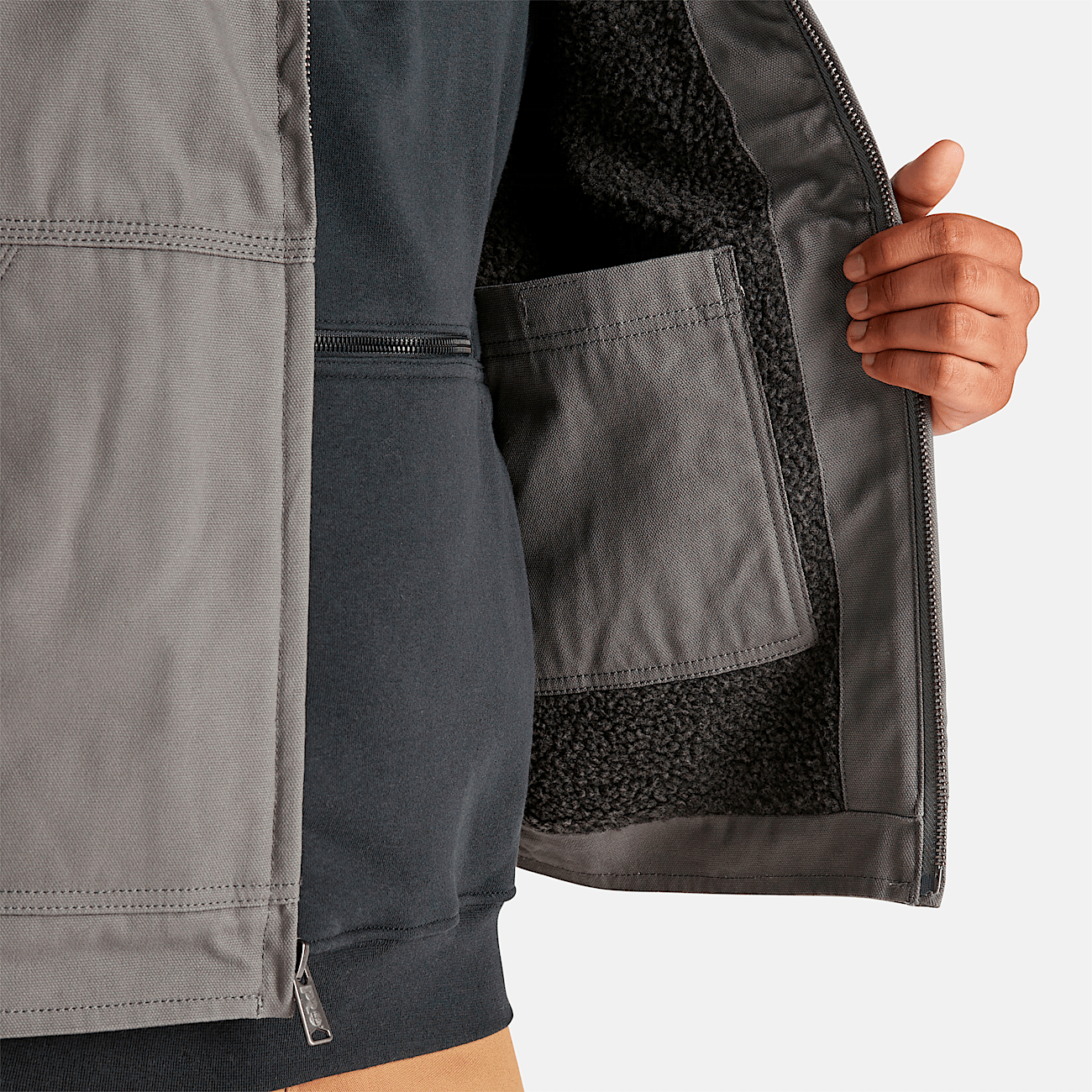 Men s Timberland PRO Gritman Fleece Lined Canvas Vest