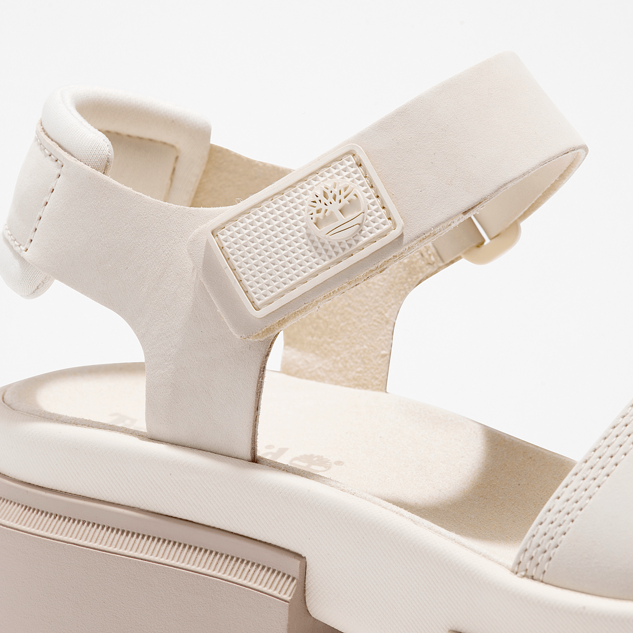 White ankle wrap sandals top