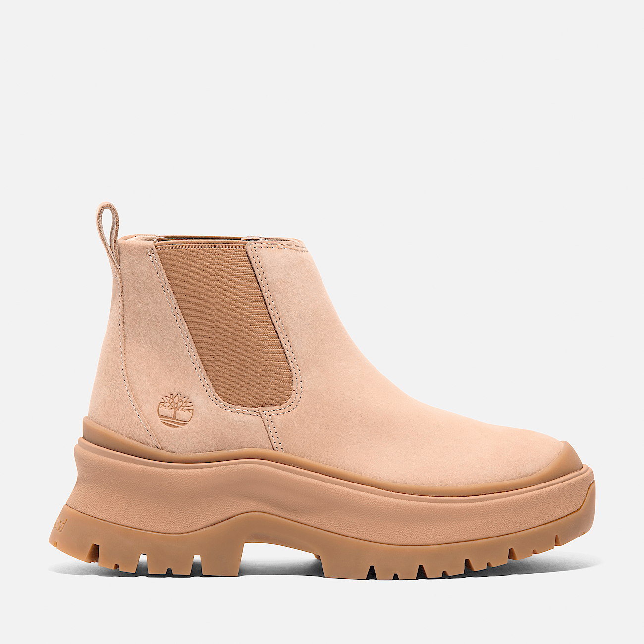 Timberland Roxie Lane Mid Chelsea Boot Women s Light Beige Nubuck 6.5