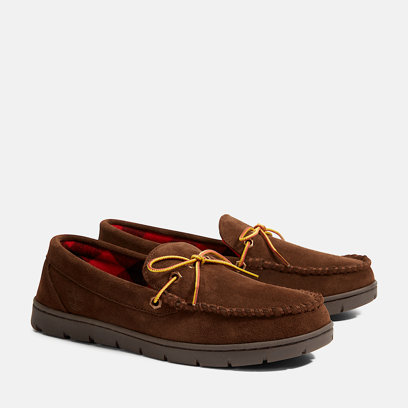 Men's flannel lined moccasin slippers clearance