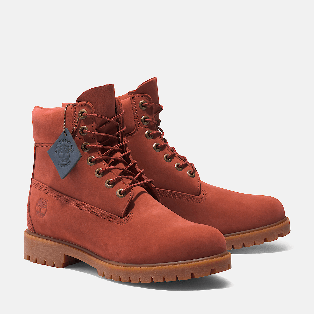 Timberland Red Heritage 6 Inch Lace Up Boots