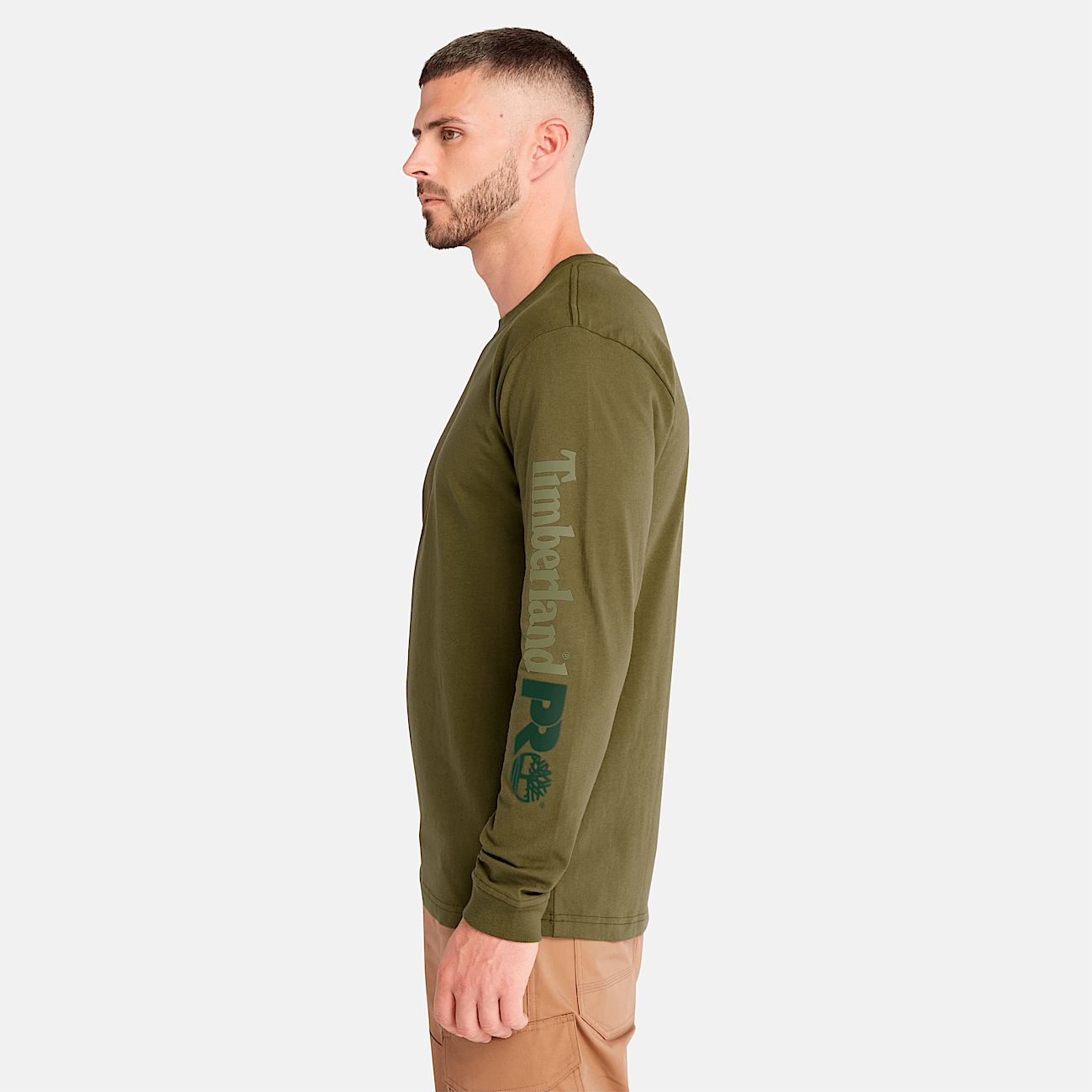 Men s Timberland PRO Core Logo Long Sleeve T Shirt