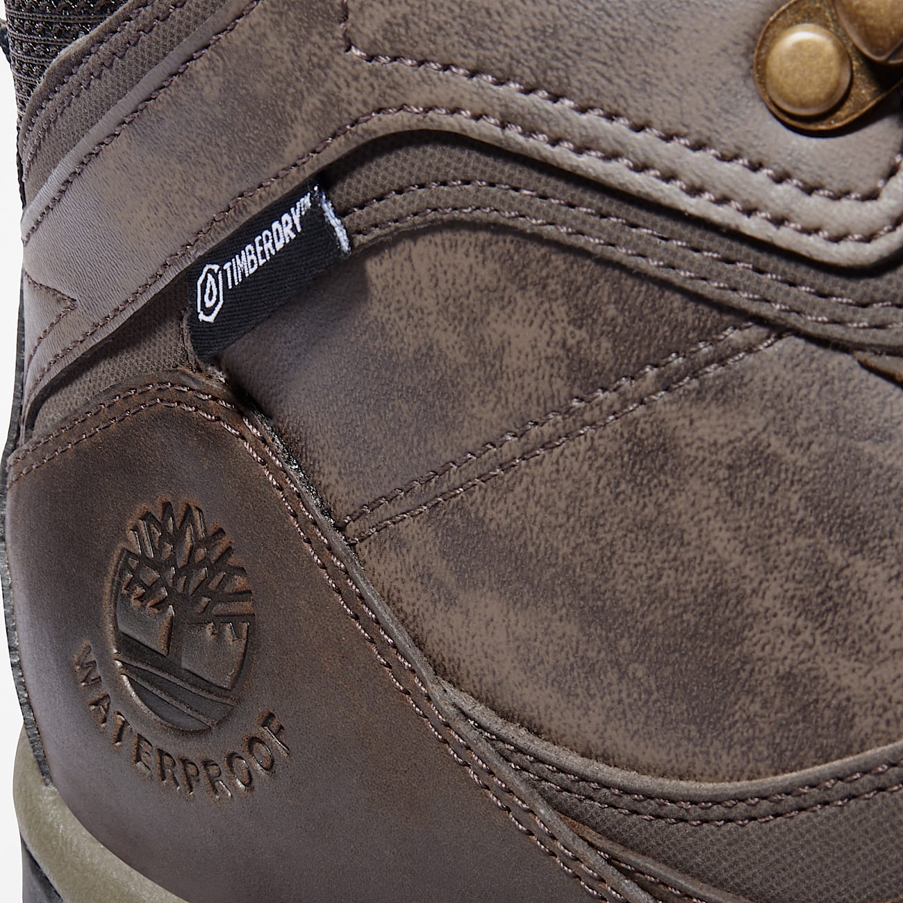 Timberland Men s Mt. Maddsen Waterproof Mid Hiking Boot in Dark brown