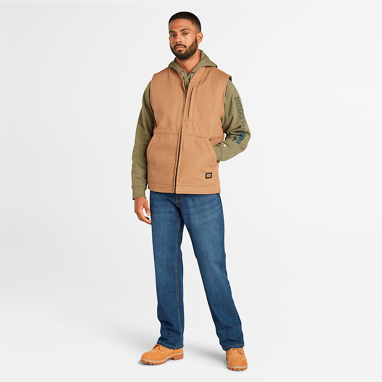 Men s Timberland PRO Gritman Fleece Lined Canvas Vest