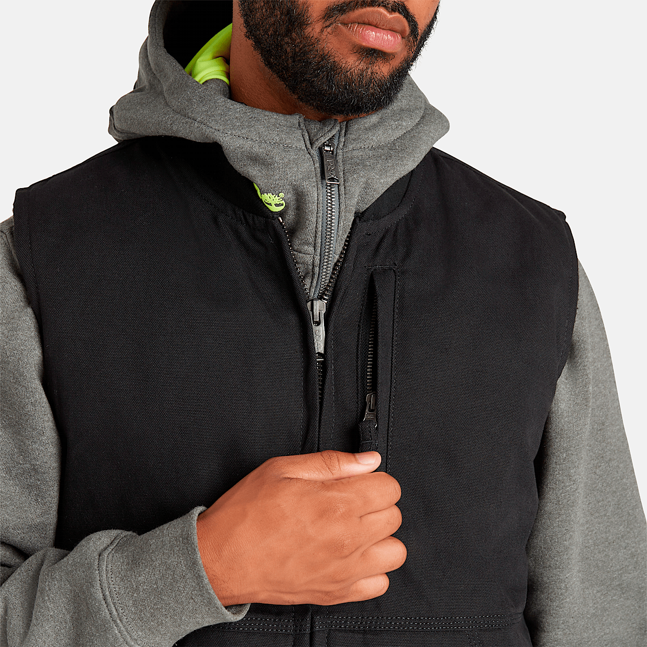 Chaleco de lona para hombre Gritman con forro polar