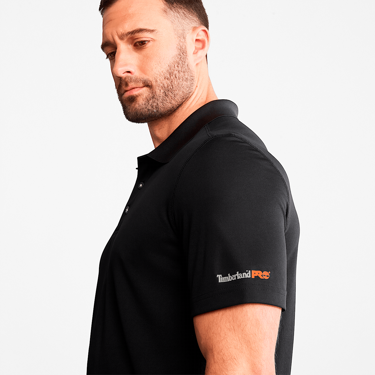 Timberland Pro Men s Short Sleeve Wicking Good Polo Shirt Jet Black