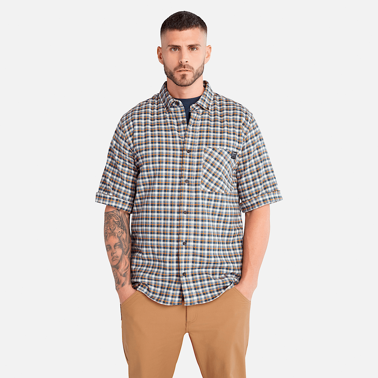 Chemise Timberland PRO Woodfort en flanelle souple et legere pour hommes
