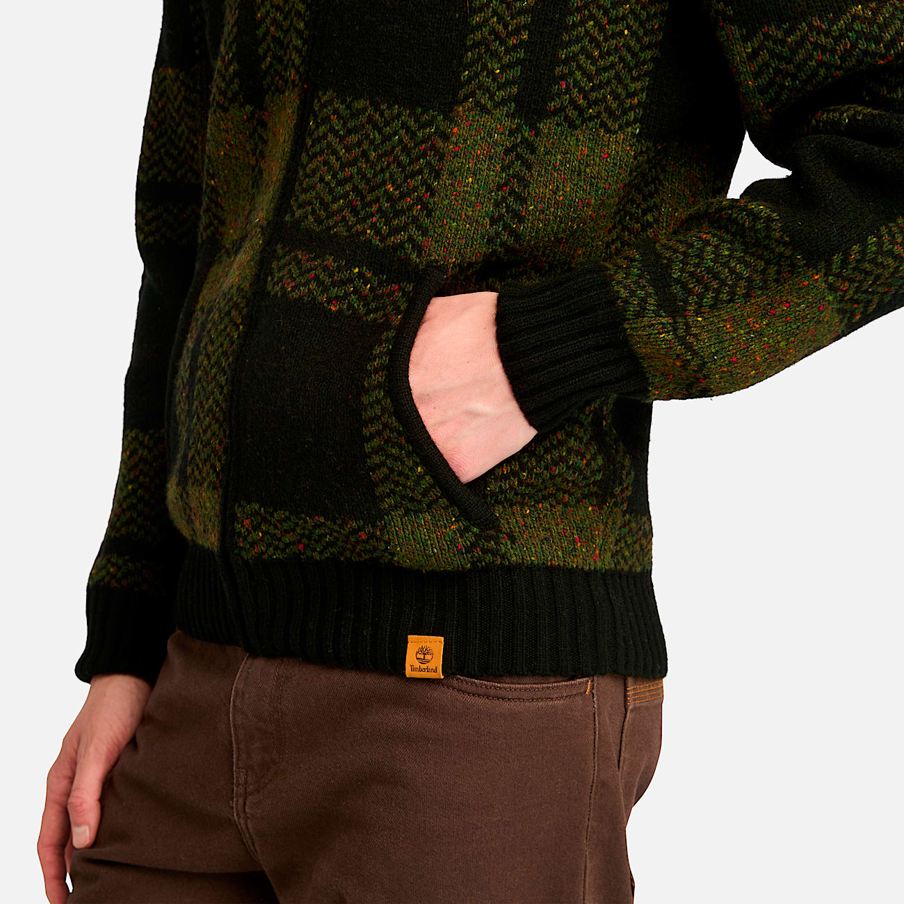 Men s Plaid Full Zip Cardigan