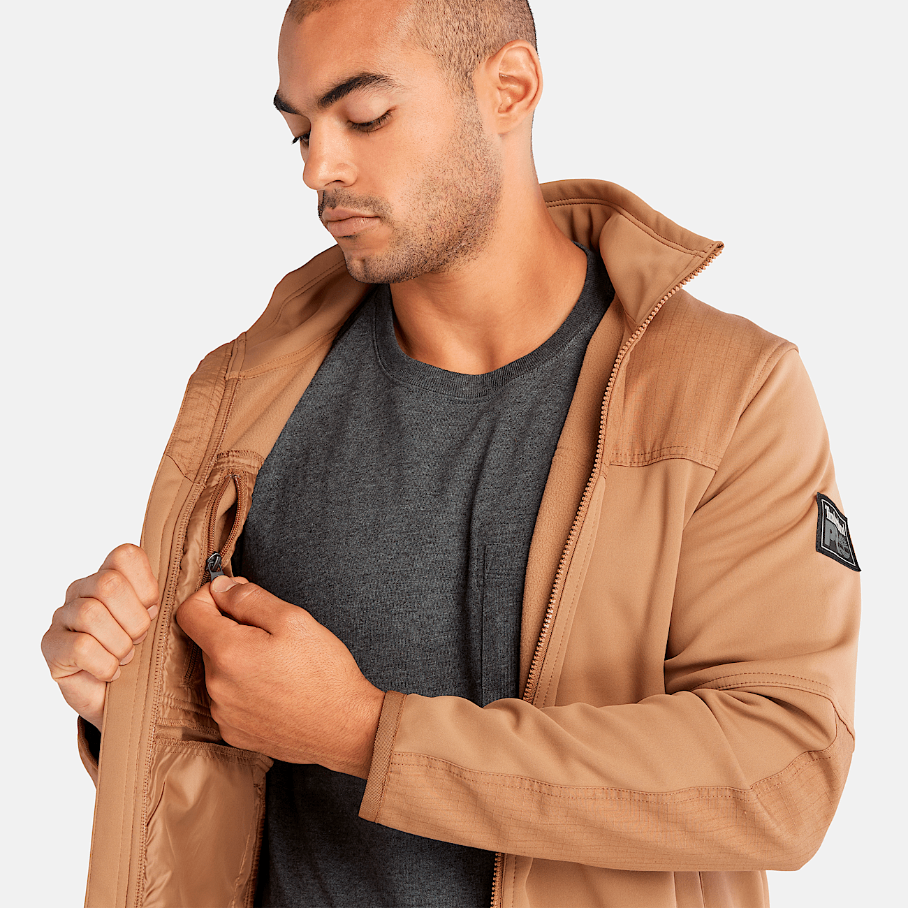 Leather timberland jacket cheap