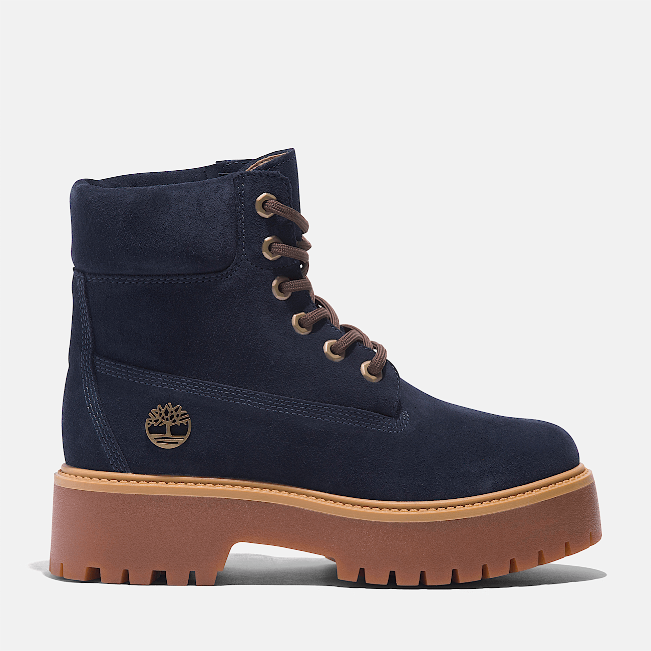 Women s Timberland C.F. Stead Indigo Suede Stone Street 6 Inch Platform Boot