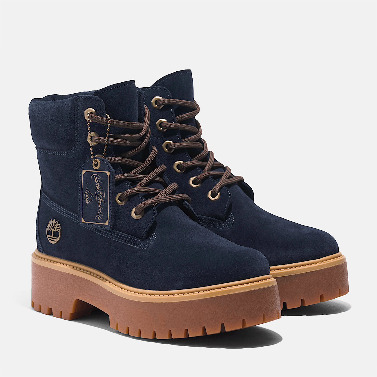 Ankle high timberland boots top