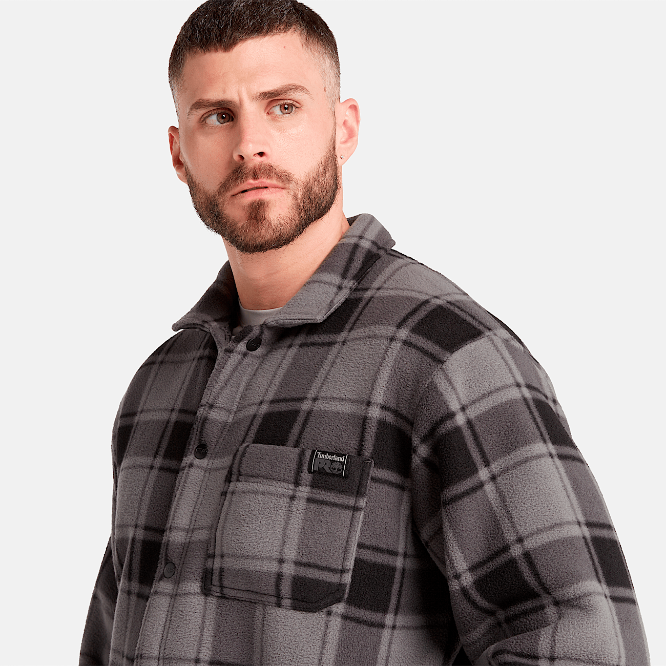 Chemise Timberland PRO Gritman en molleton epais a motif tartan pour hommes