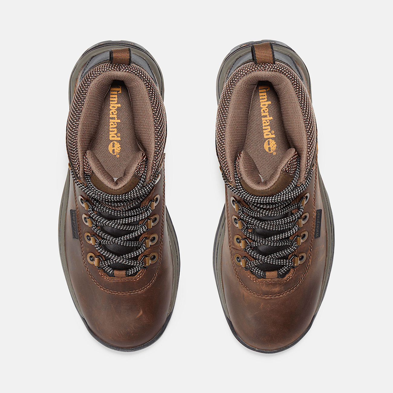 Timberland white ledge brown top