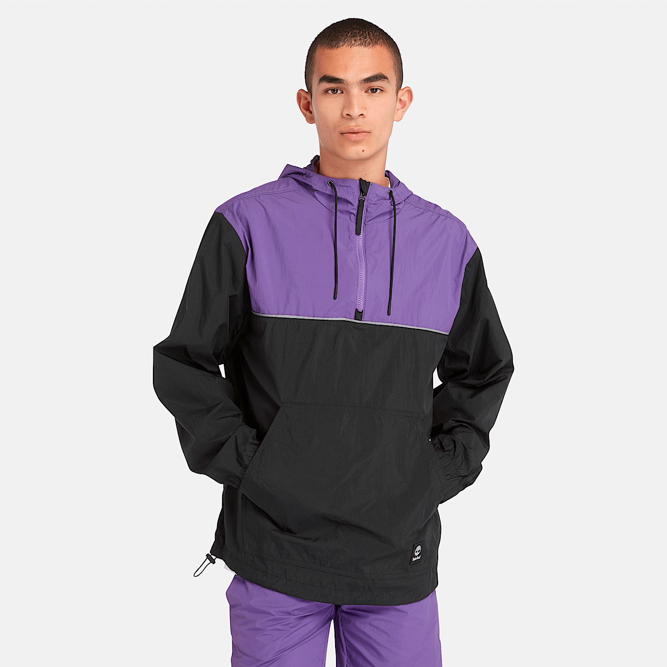 Purple pullover jacket new arrivals