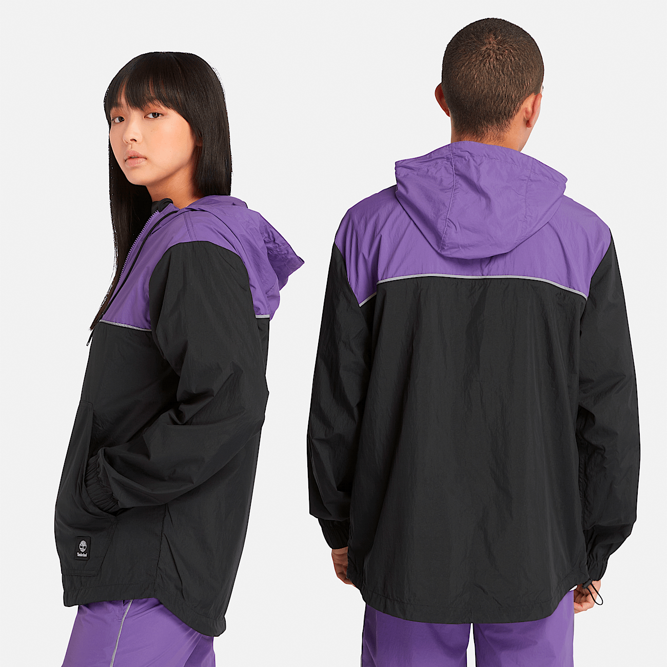 Pullover windbreaker with hood hotsell
