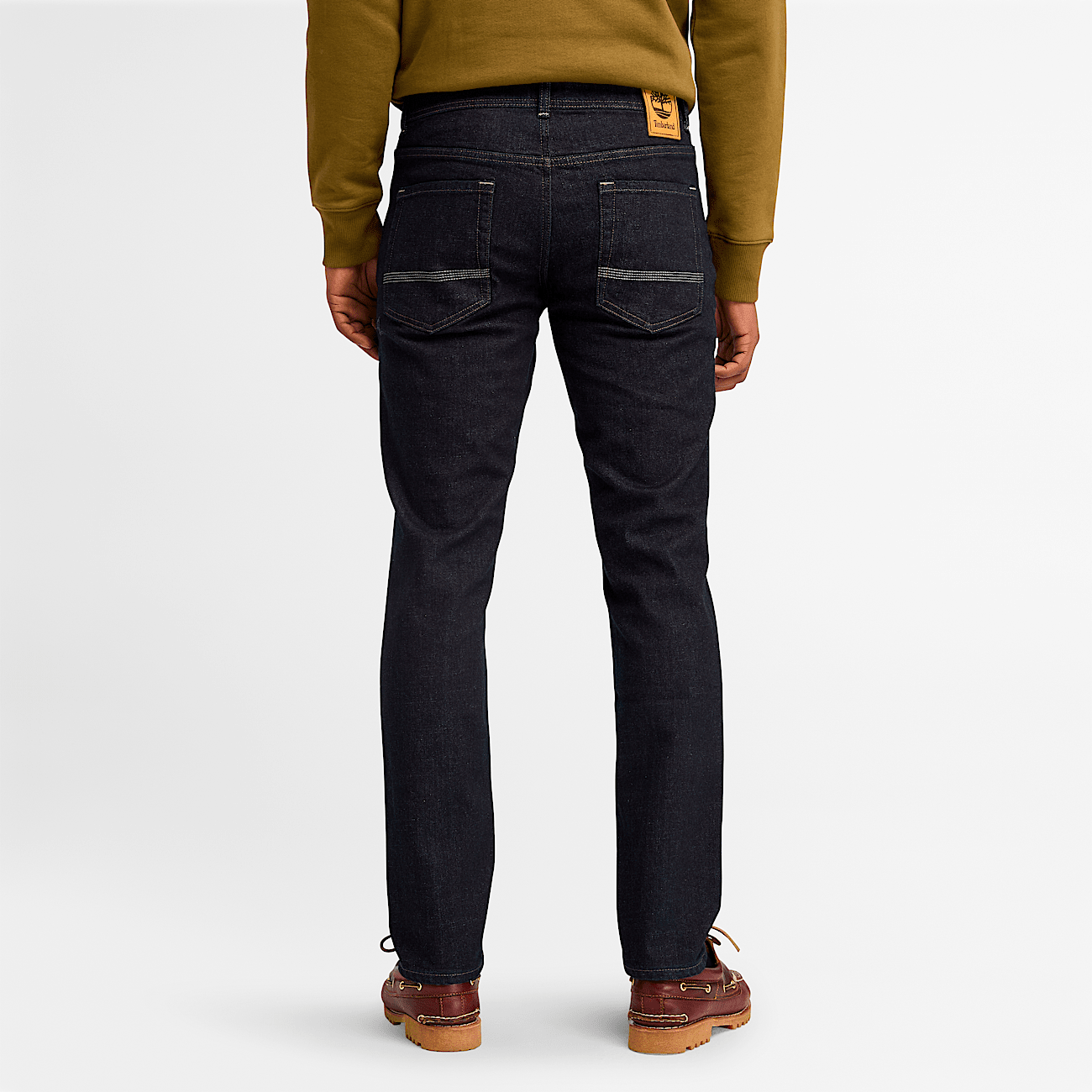 Timberland Men s Sandown 5 Pocket Slim Denim Pant in Rinse