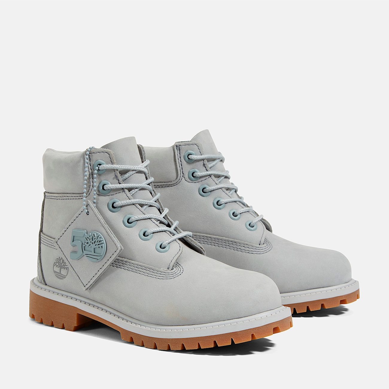 Grey timberland boots kids deals