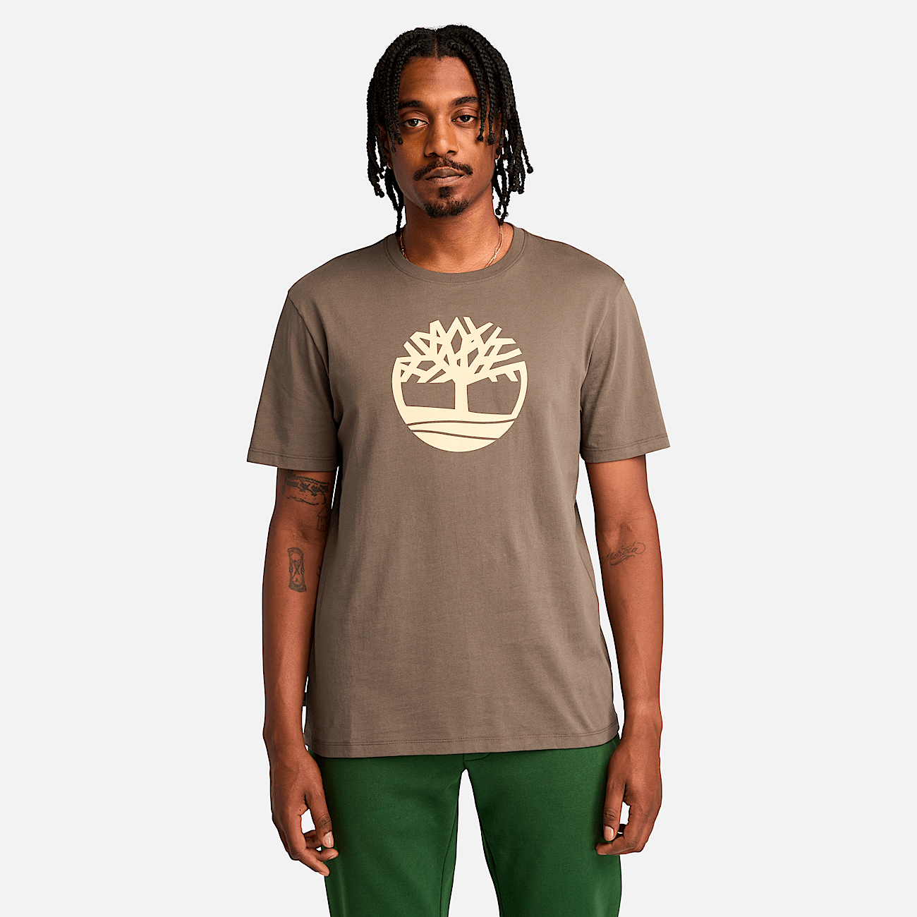 Timberland Men s Kennebec River Tree Logo Short Sleeve T Shirt