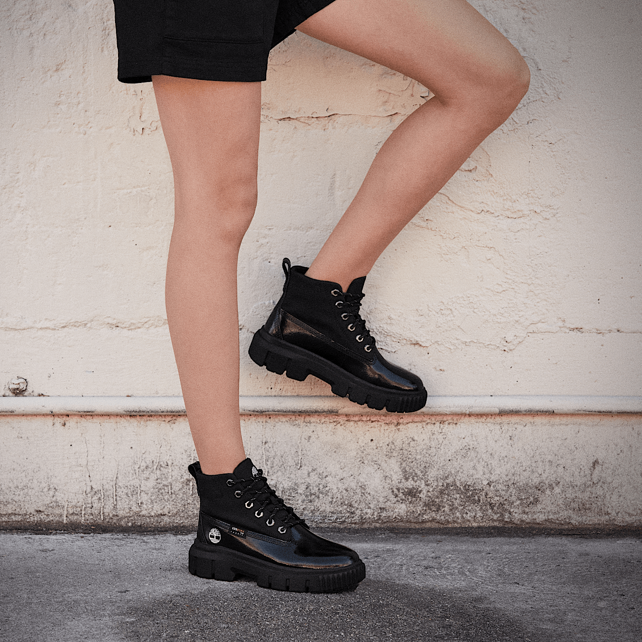 Grey field boots sales