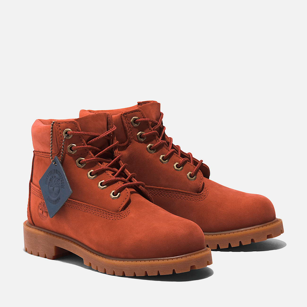 Youth Timberland Premium 6 Inch Lace Up Waterproof Boot