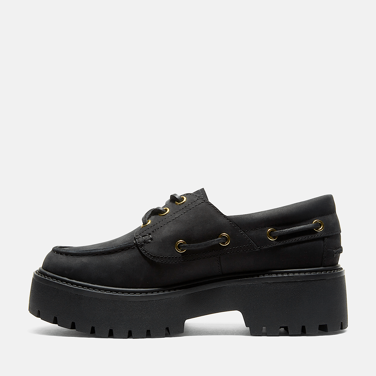 Chaussure bateau Stone Street a semelle plateforme pour femmes