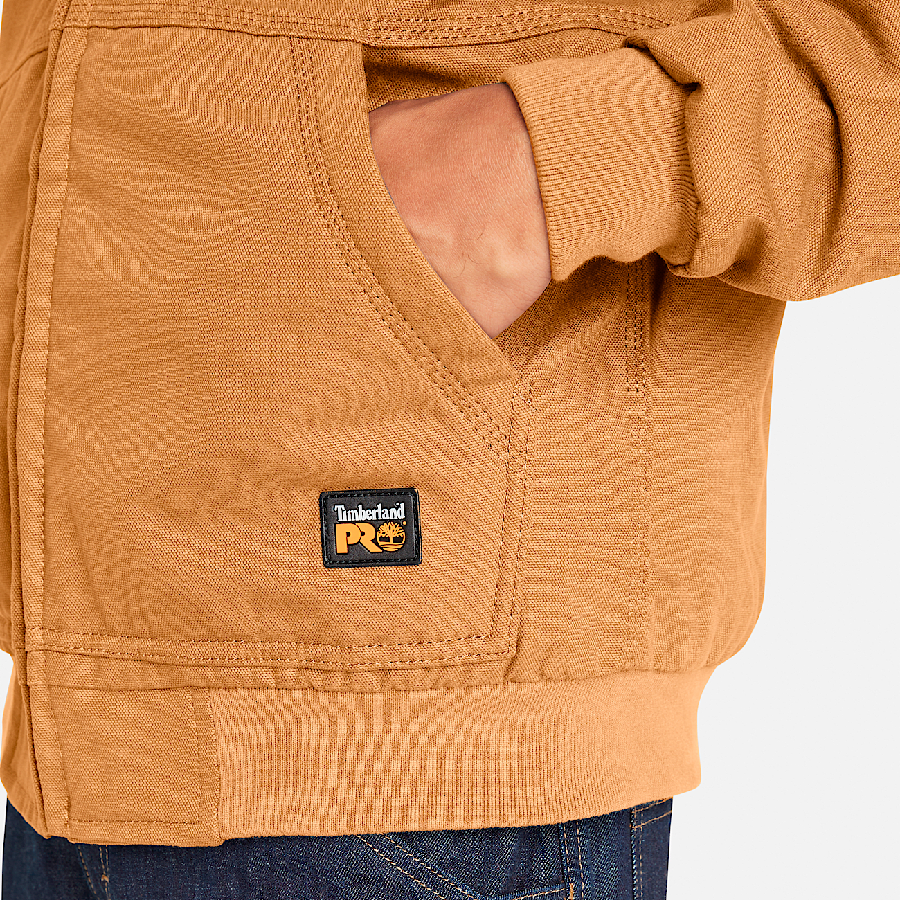 Men s Timberland PRO Gritman Fleece Lined Hooded Canvas Jacket