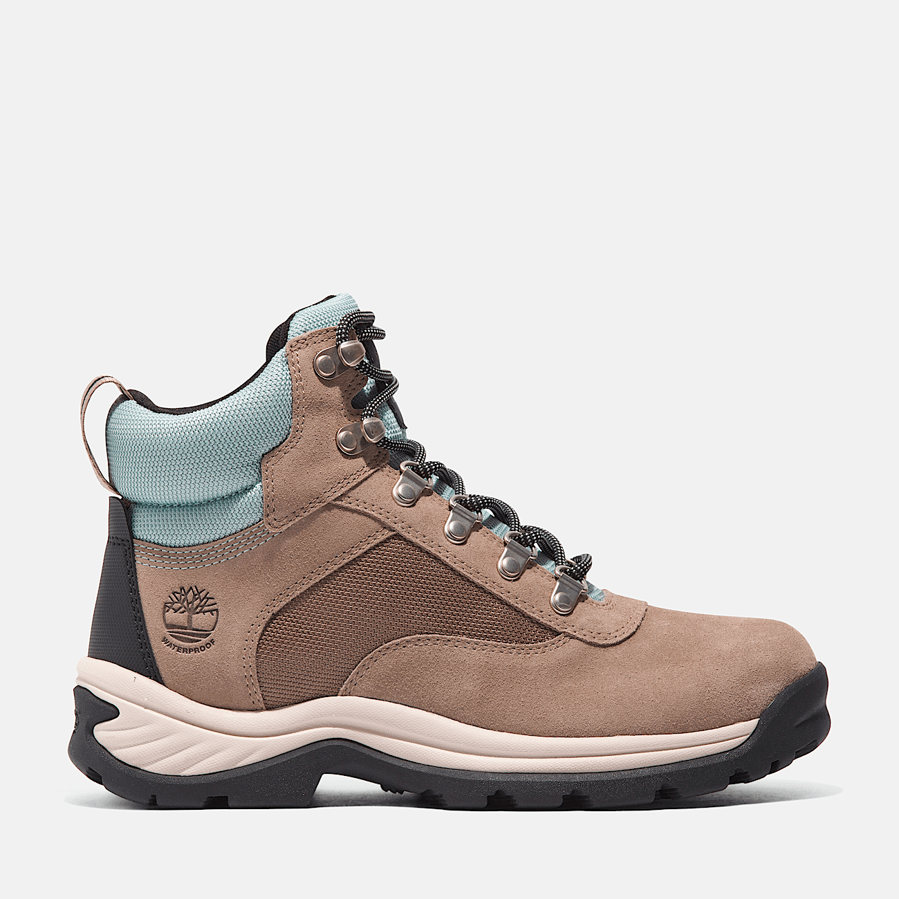 Timberland Women s White Ledge Mid Lace Up Waterproof Hiking Boot Taupe Suede 10