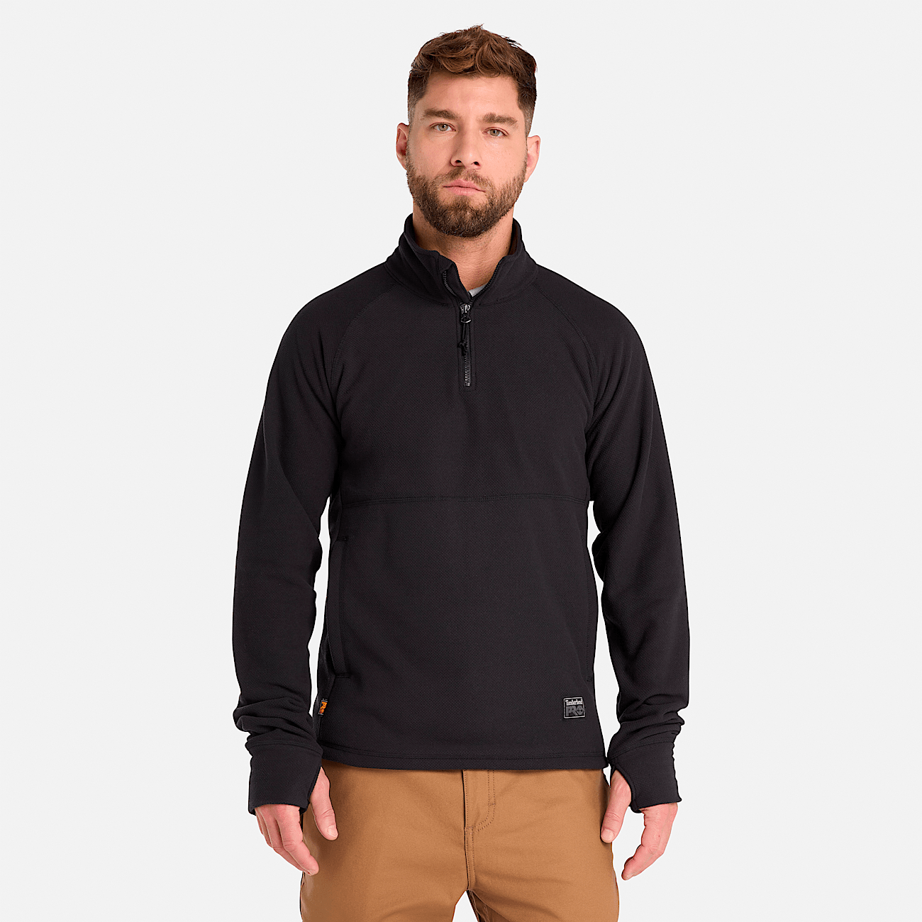 Men s Timberland PRO Irvine 1 4 Zip Waffle Fleece Jacket