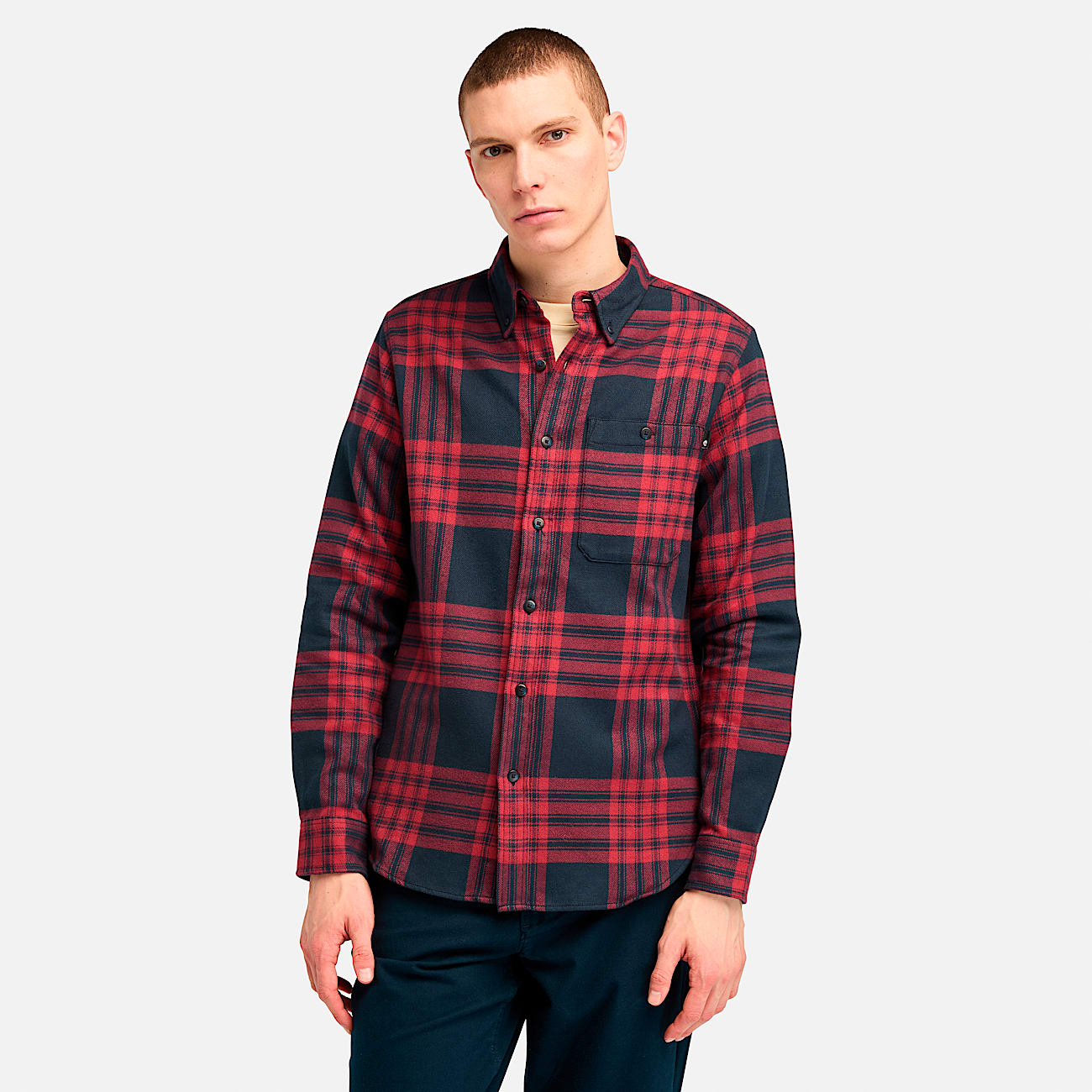 Camisa franela cuadros hombre discount