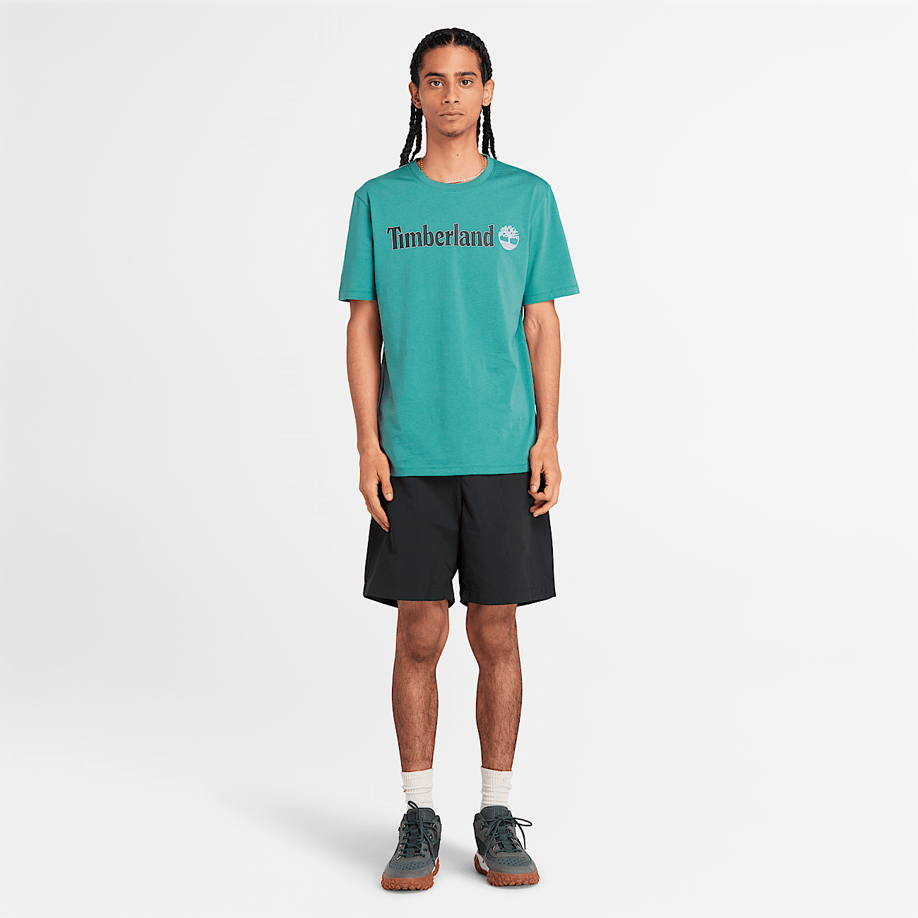 Men s Linear Logo Short Sleeve T Shirt