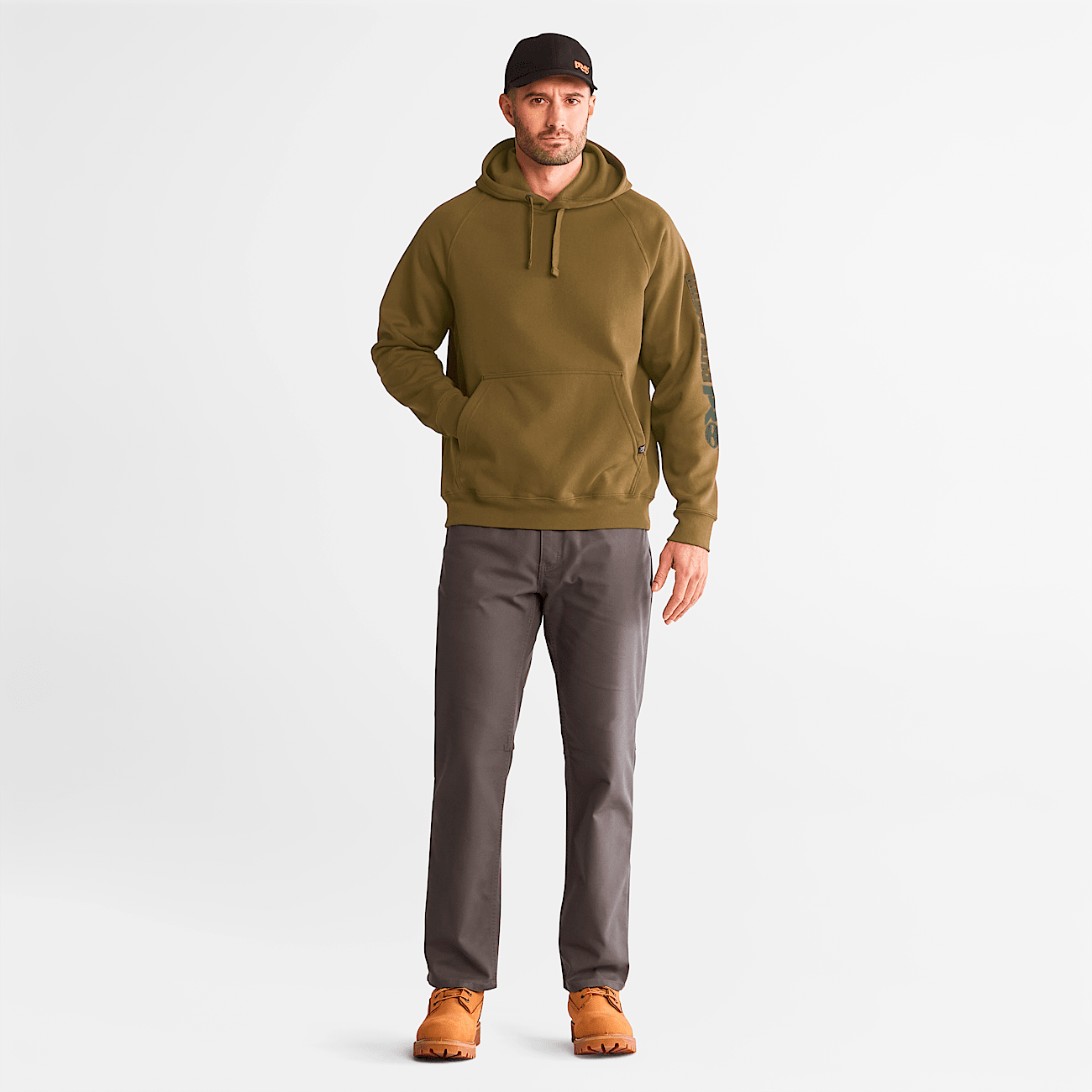 Timberland olive green hoodie hot sale