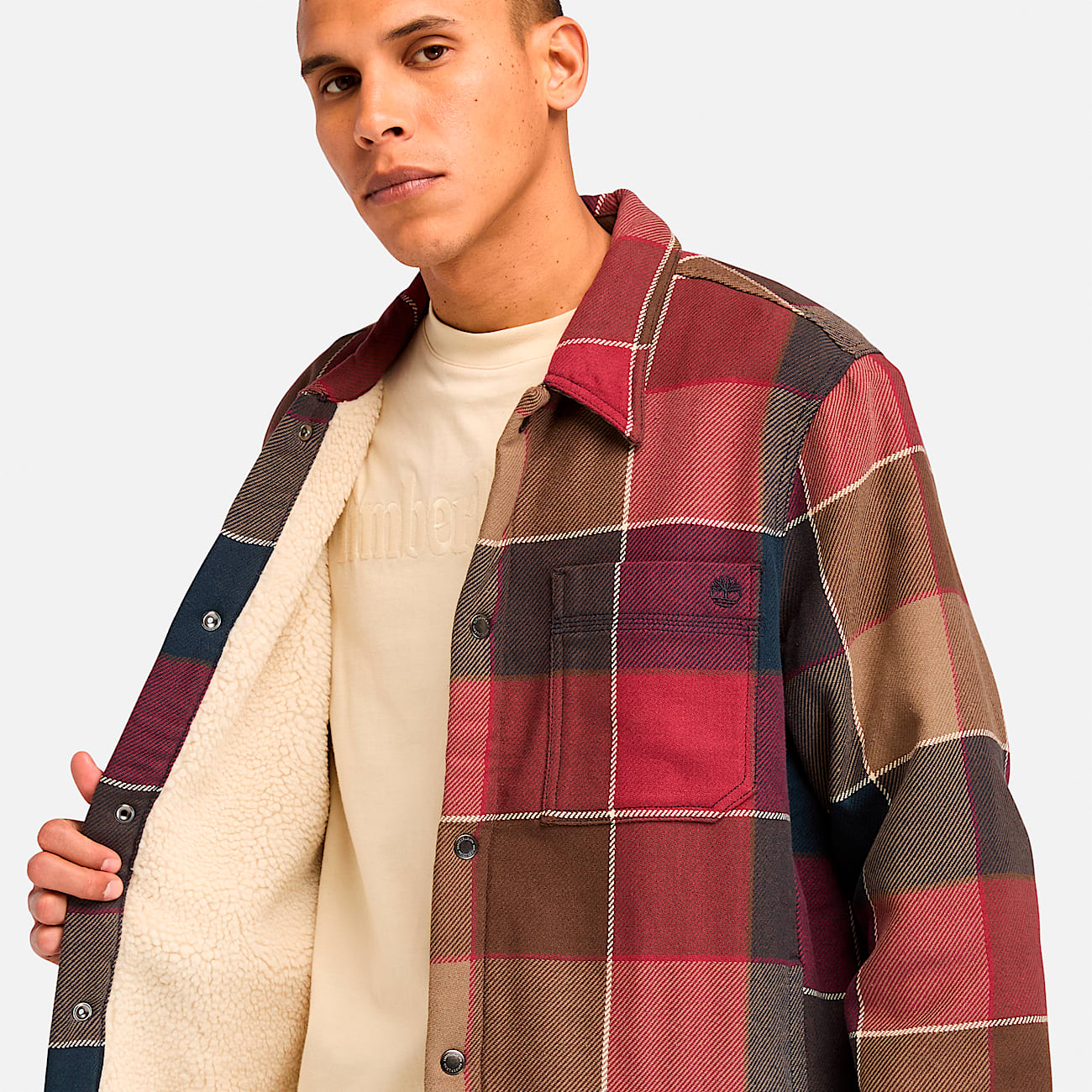 Lined overshirt outlet